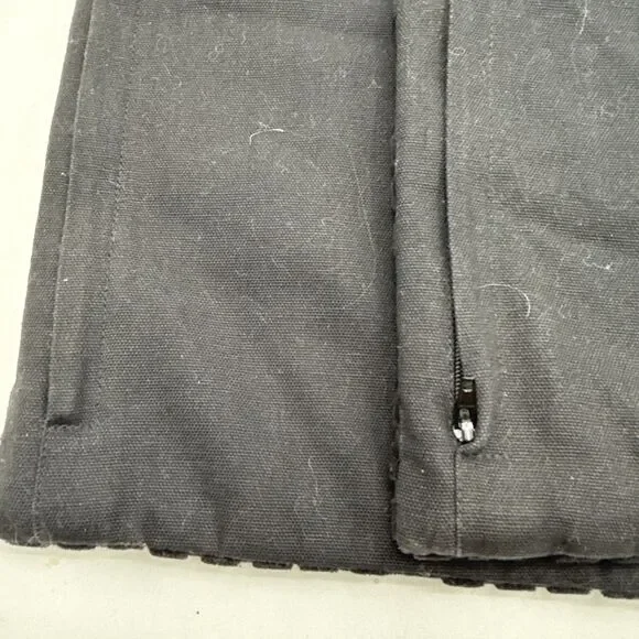 (2)CB2 Akemi Black Woven Velvet Decorative Throw Pillow Covers 18x18 100% Cotton - Picture 2 of 6